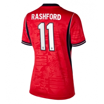 Billige Fotballdrakt England Marcus Rashford #11 Replika Bortedrakt Dame VM 2026 Kortermet